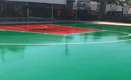 随州篮球场翻新地面